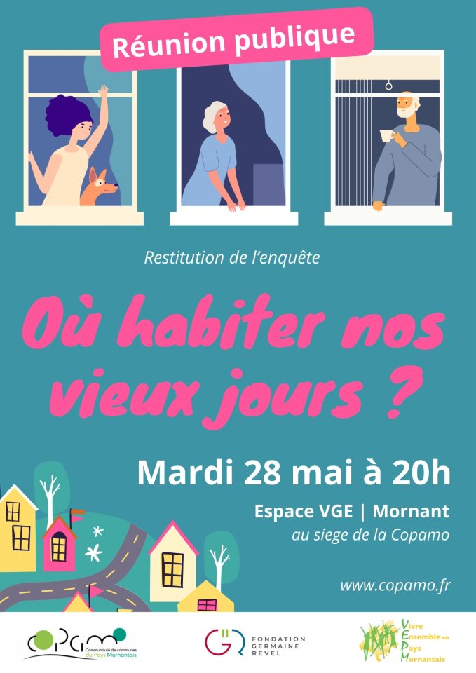 Restitution publique de l’enquête sur les besoins des Seniors – jeudi 28 mai à 20h – salle VGE à  Mornant